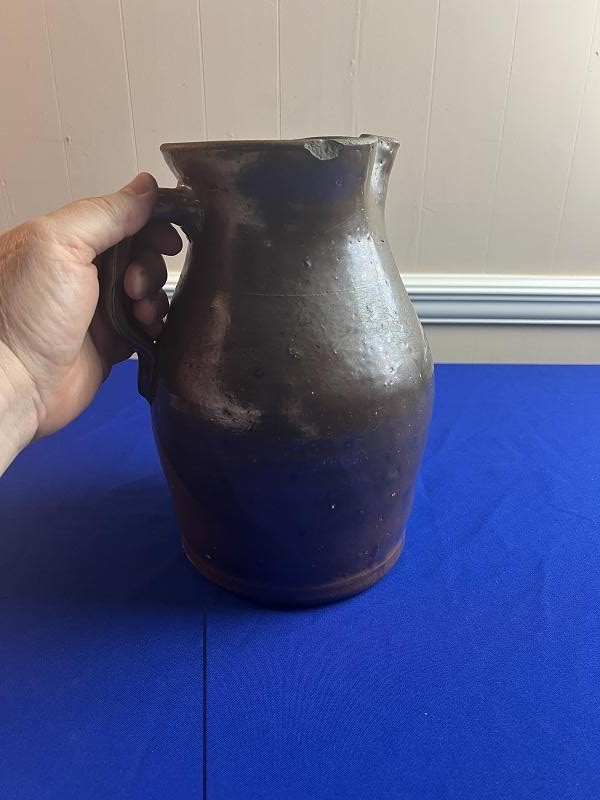 1700-1800 Extra Large Salt-Glazed Stoneware Pitcher Jug