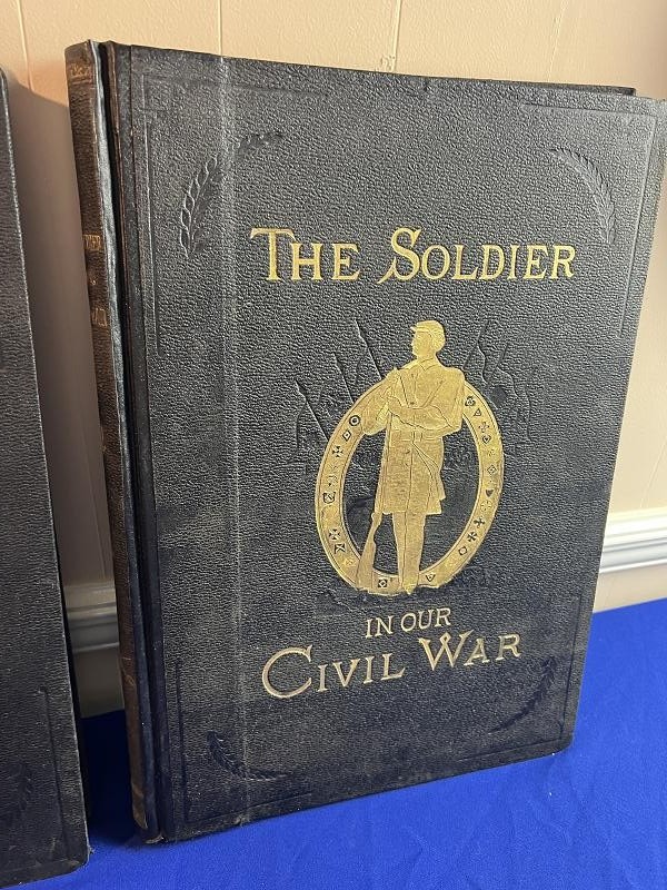 1895 FRANK LESLIES THE SOLDIER IN OUR CIVIL WAR TWO VOLUME BOOK SET