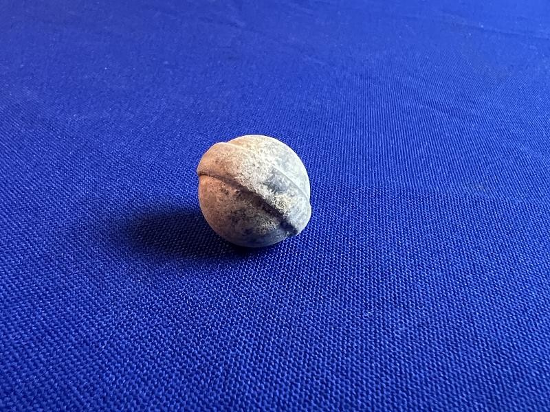 RARE BELTED TWO GROOVE BRUNSWICK RIFLE BULLET DUG CIVIL WAR RELIC