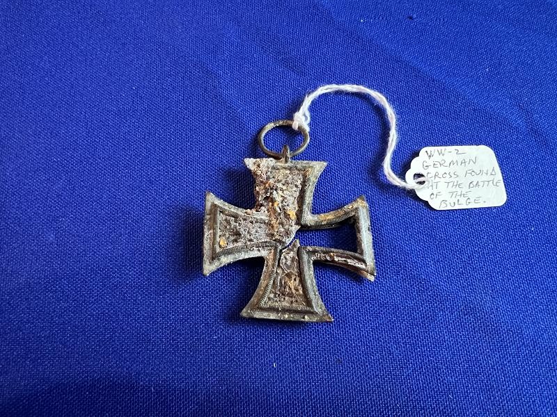 Dug Battle of the Bulge WWII German Medal Iron Cross 2nd Class