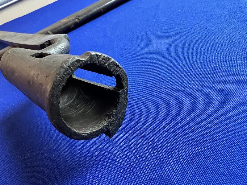 P1849 AUSTRIAN RIFLE SABRE BAYONET WITH SCABBARD