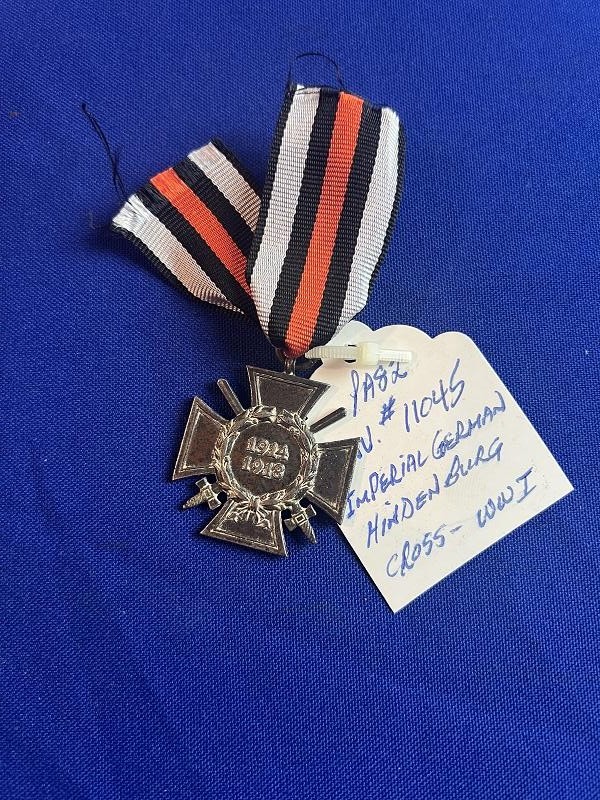 WW1 Imperial German Hindenburg Cross Medal