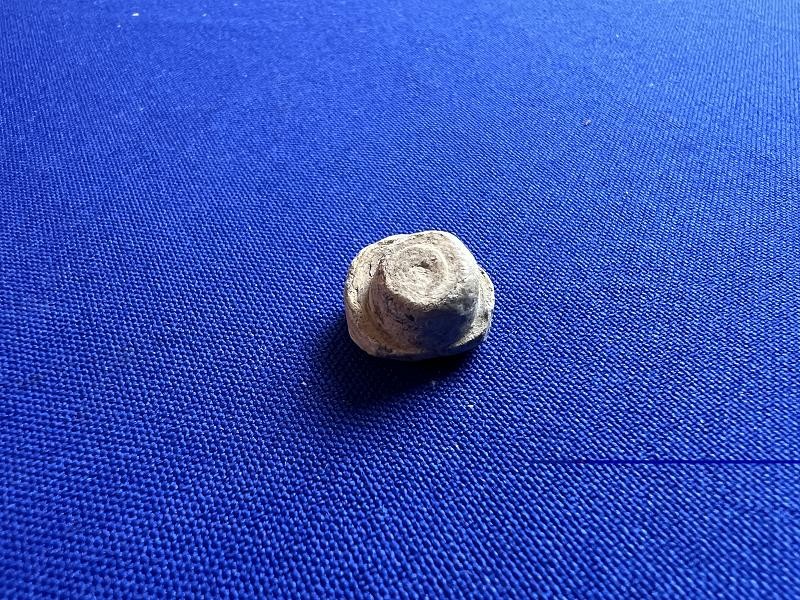 DUG CIVIL WAR CARVED LEAD NIPPLE PROTECTOR DALTON WINTER CAMP