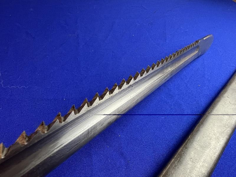 SWISS M1914 PIONEER SAWBACK BAYONET AND SCABBARD