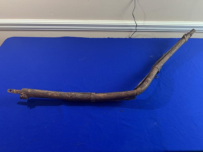 JAMES RIVER RECOVERED AUSTRIAN LORENZ RIFLE BARREL WITH PART STOCK AND RAMROD