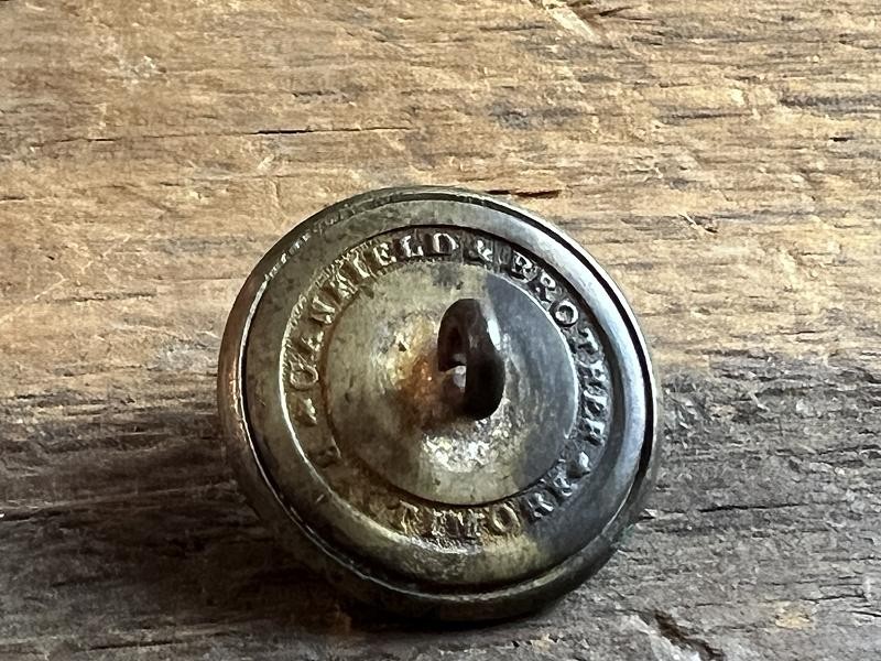 Beautiful Confederate Virginia Coat Button Canfield Bro 1850's RMDC Backmark
