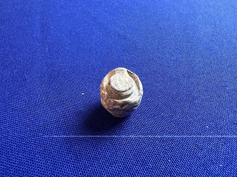 DUG CIVIL WAR CARVED LEAD NIPPLE PROTECTOR DALTON WINTER CAMP