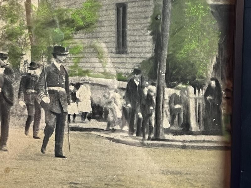 CIVIL WAR US VETERAN SOLDIERS WATERCOLOR HIGHLIGHTED PHOTOGRAPH