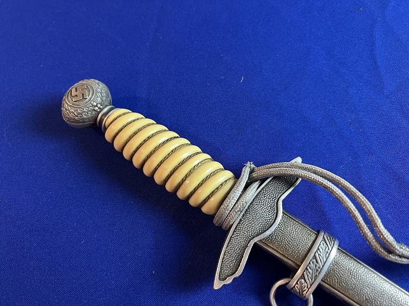 Original WW2 German Luftwaffe Officer's Dress Dagger with Scabbard & Portepee