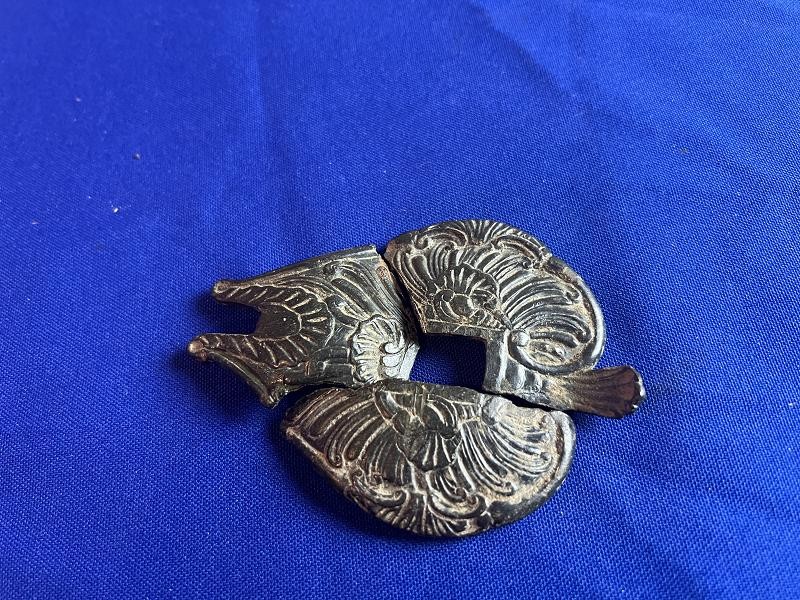 DUG NCO BRASS HANDGUARD IN RELIC CONDITION RECOVERED IN LEBANON TN