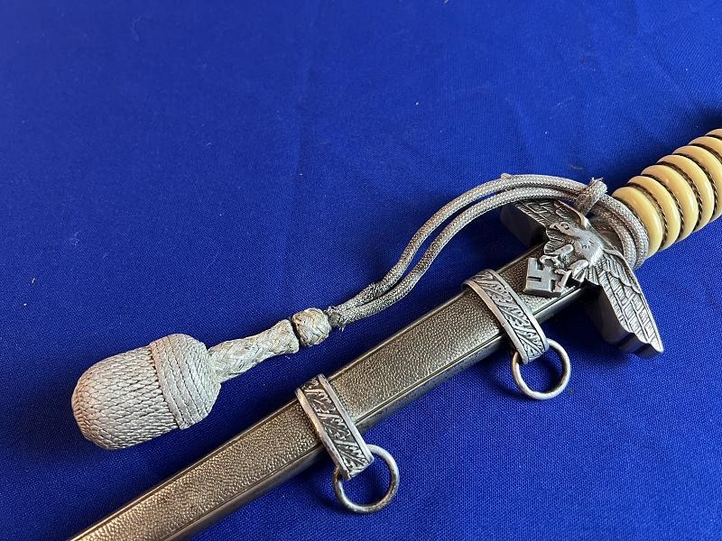 Original WW2 German Luftwaffe Officer's Dress Dagger with Scabbard & Portepee