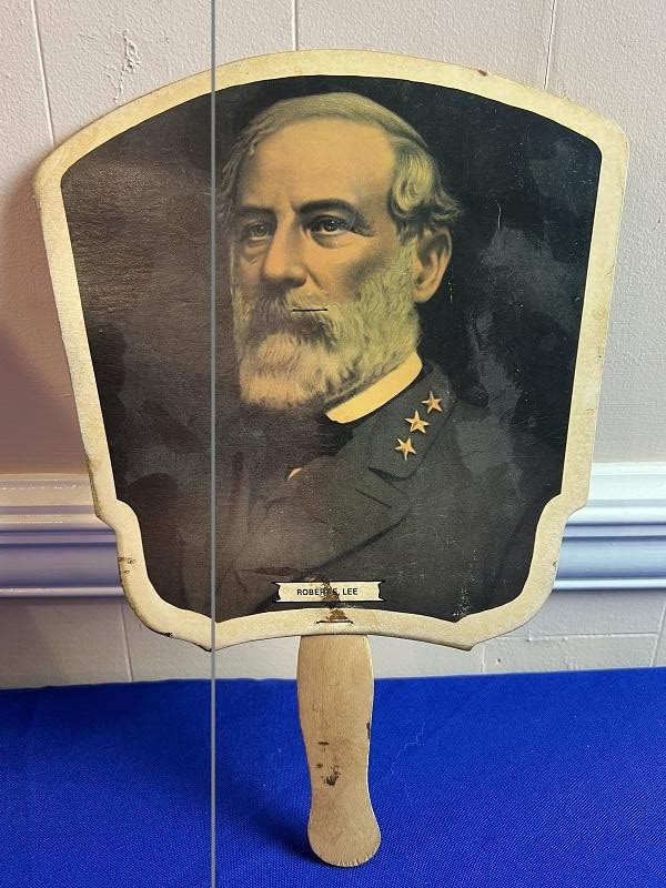 Vintage UCV Civil War CSA General Robert E. Lee Hand Fan
