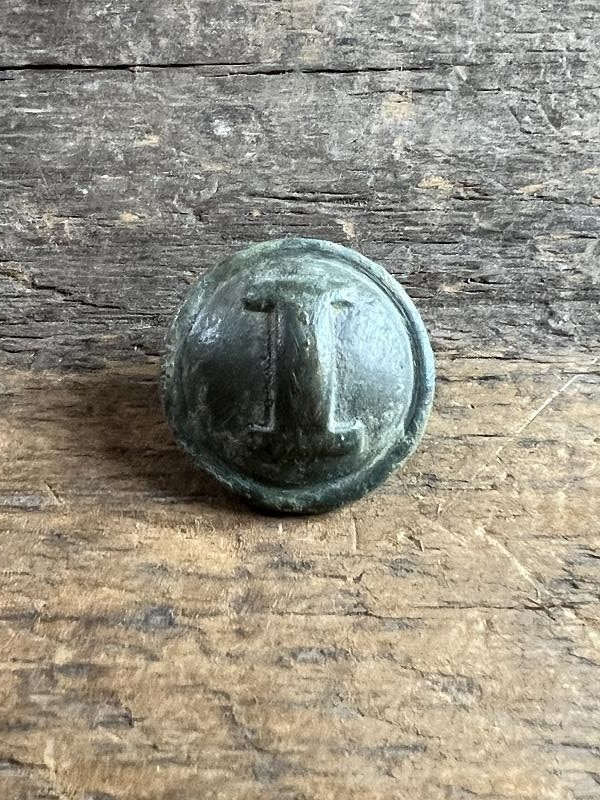 DUG CIVIL WAR CONFEDERATE CAST I INFANTRYMAN'S COAT BUTTON KENNESAW MNT GA