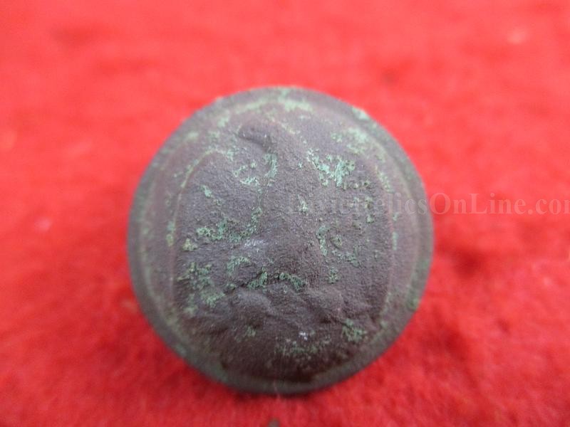 Dug Confederate Staff Officer Army Button Rare False Staff Design 25mm Cs20