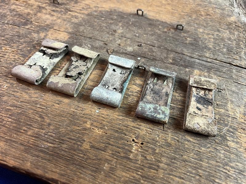 Dug Civil War US Brass Belt Keeper From the Hansborough Ridge Va Camp.