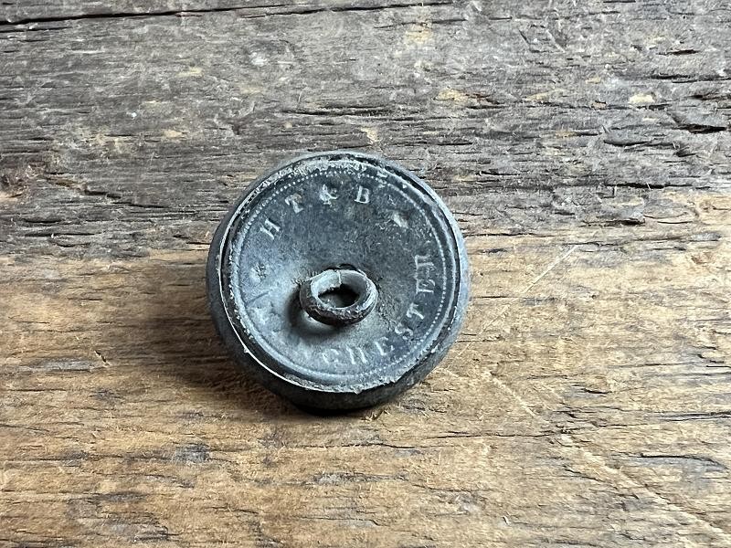 Dug Confederate Artillery Coat Button HTB Manchester BM 23mm
