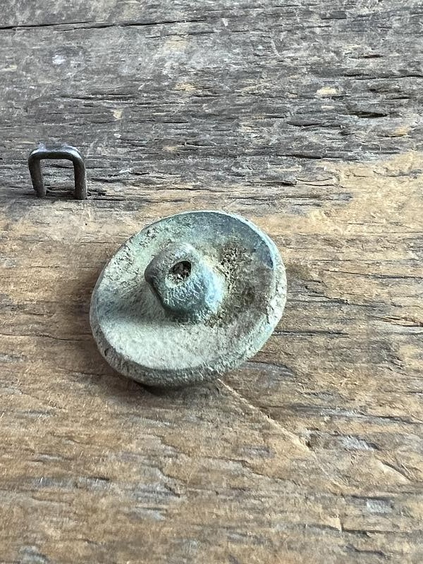 DUG CIVIL WAR CONFEDERATE CAST I INFANTRYMAN'S COAT BUTTON KENNESAW MNT GA